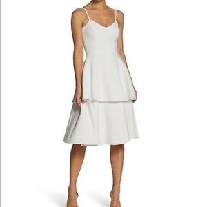 Dress the Population White tiered Dress